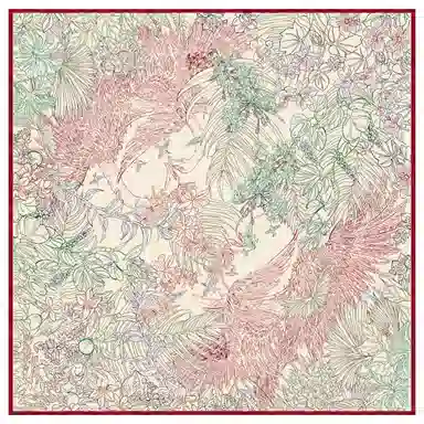 上海故事 双面提花中方巾保暖蓄热轻盈滑爽光泽柔和舒适透气抗皱耐磨多色选择礼盒包装 绵羊毛 丝巾 女款