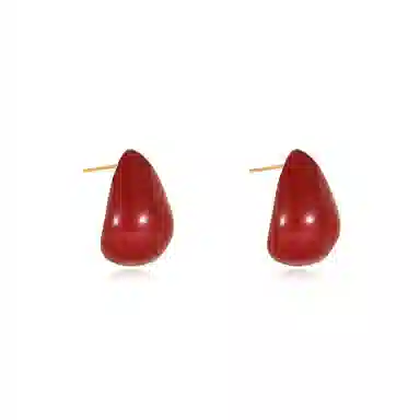 WAW Ancla Red Drop Earrings