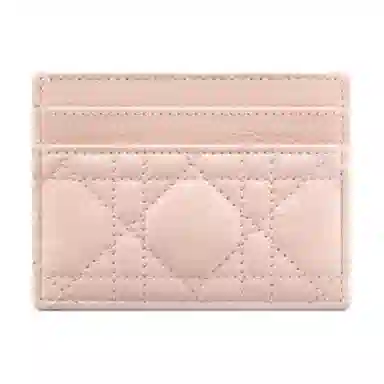 DIOR Caro Card Holder Pink