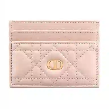 DIOR Caro Card Holder Pink