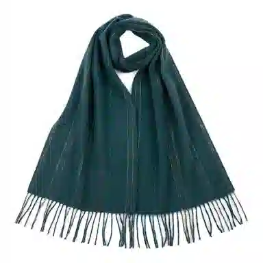 恒源祥 横条保暖 山羊绒 绒线围巾 男款