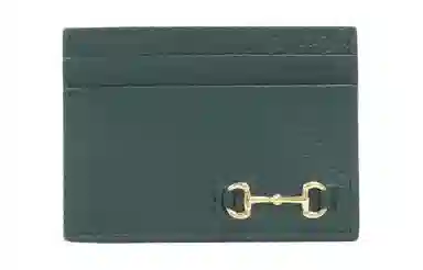 Gucci Leather Card Holder Green