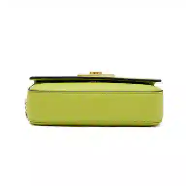 梦特娇 时尚简约精致潮流 牛皮 小方包手提单肩包斜挎包 常规 女款 黑色/白色/芥末绿