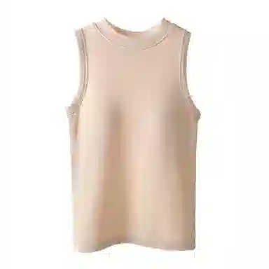 内在密码 正肩带胸垫加绒加厚羊毛双面磨毛发热打底保暖背心 女款