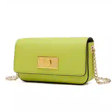 梦特娇 时尚简约精致潮流 牛皮 小方包手提单肩包斜挎包 常规 女款 黑色/白色/芥末绿