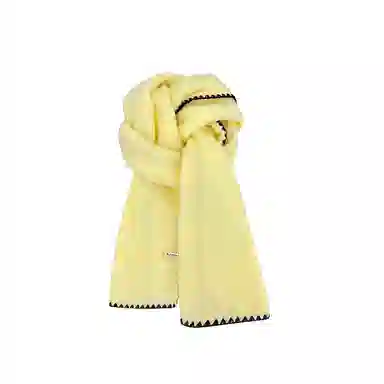 浪莎 超软糯锁边含羊毛围巾女生冬季纯色加厚保暖百搭韩系氛围感围脖护颈披肩 男女同款情侣款 礼盒装 绒线围巾 男女同款情侣款