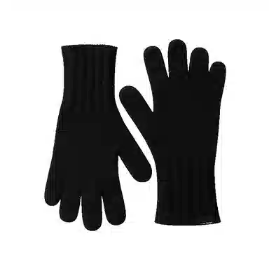 玖慕 毛线 针织秋冬保暖加厚户外骑行开车礼盒包装 绵羊毛 绒线手套 男款