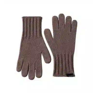 玖慕 毛线 针织秋冬保暖加厚户外骑行开车礼盒包装 绵羊毛 绒线手套 男款