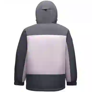 企鹅 户外拼色热能保暖防风工装派克加厚羽绒服 男女同款