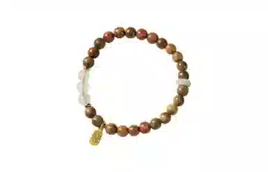 金瑞邦 复古 小众设计 新中式国潮 文玩 叠戴 转运来财 平步青云 步步高升 精准桃花 金丝檀木 木作手串 男女同款情侣款