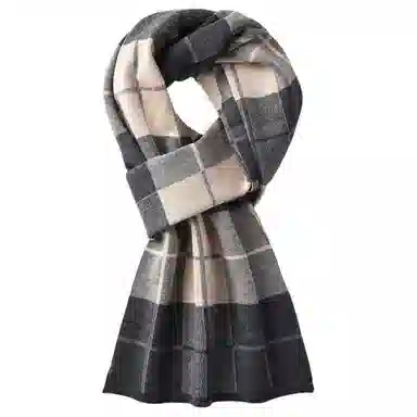 【礼赠保暖佳品】 啄木鸟 【精装】时尚百搭英伦风围脖秋冬季加厚保暖防寒含羊毛针织 围巾 男女同款情侣款