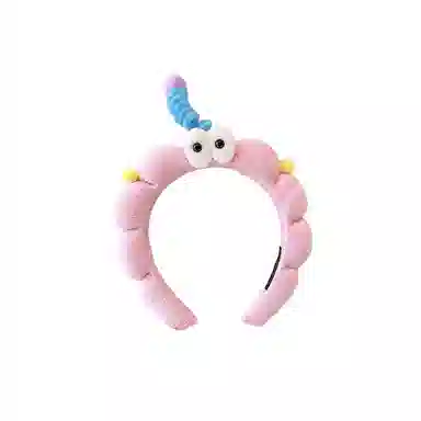 水中玉 可爱趣味扭扭棒大眼仔发捆压发发卡高颅顶防滑洗脸头箍头饰 布艺 发箍 女款