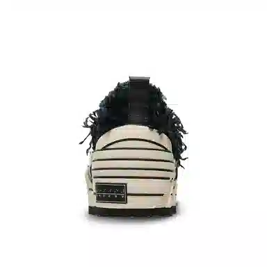 xVESSEL Low Canvas Sneakers Black Cream