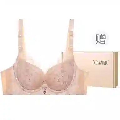 夏娃之秀 柔软舒适蕾丝纯色简约文胸 礼盒装 女款