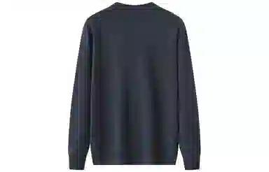 恒源祥 纯羊毛半高领加厚拼色提花针织毛衣 男款