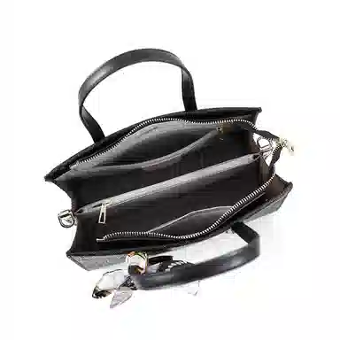 维尼奥 大容量高级感质感小众通勤包百搭 合成革 妈妈手提包单肩斜挎 常规 女款 黑色/蓝色/红色