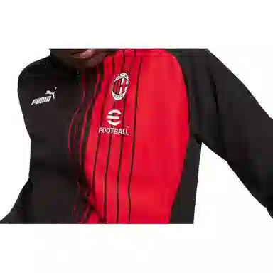 PUMA Logo Print Zip Jacket Black