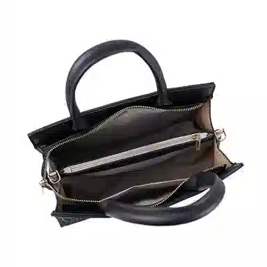 维尼奥 大容量高级感质感小众通勤包百搭 合成革 妈妈手提包单肩斜挎 常规 女款 黑色/蓝色/红色