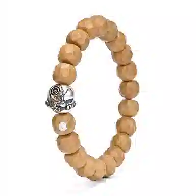 钰澜文玩 赛博恶僧搭配款转运珠 佛珠手工雕刻单圈 猴头核桃 手串 男女同款情侣款