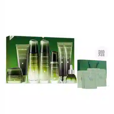 果本 鳄梨多肽紧致抗皱明星五件套礼盒 护肤品套装 提拉补水 保湿肌肤  淡化细纹 化妆品 女  质地轻薄 清爽不黏腻