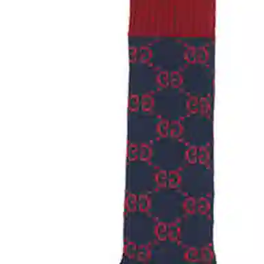 GUCCI FW22 Colorblock Socks Navy Blue