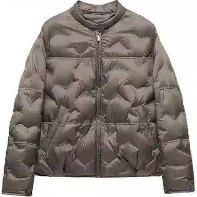 雅鹿 韩版简约立领棉服 女款