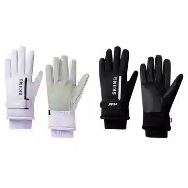 匹克 冬季防寒保暖户外骑行滑雪跑步加绒加厚防泼水可触屏 聚酯纤维 运动手套 男女同款情侣款