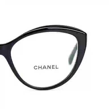 CHANEL Cat Eye Optical Frame Black