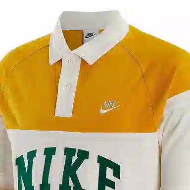Nike Long Sleeve Polo Yellow