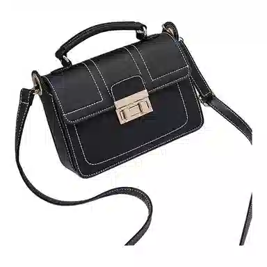 OCTSUI Vintage PU Shoulder Bag Black