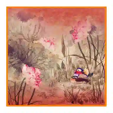 上海故事 文化花罗香云纱真丝 艺术水墨质地柔软丝滑细腻做工精致礼盒包装 桑蚕丝 丝巾 女款