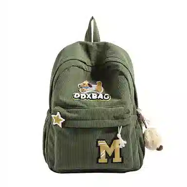 垣途者 日系少女书包初高中大学生 灯芯绒 双肩包 女款 多色