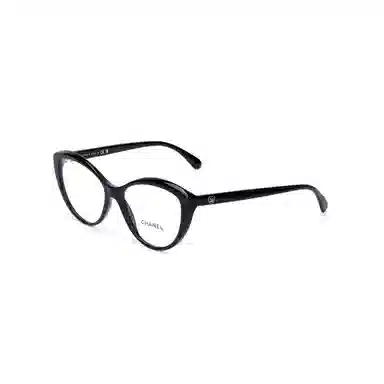 CHANEL Cat Eye Optical Frame Black