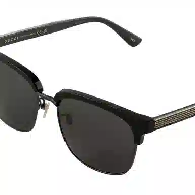 Gucci Enamel Green Red Stripe Sunglasses