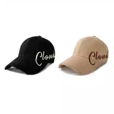 艾佳微 夏季字母刺绣大头围显脸小棒球帽 户外出行遮阳防晒百搭 棉 鸭舌帽 男女同款情侣款