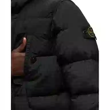 Stone Island Black Hoodie Jacket