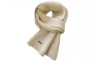 优幽兰 韩系文艺氛围感纯色针织加厚保暖女高中生秋冬季时尚百搭高级感防寒简约休闲潮流穿搭 绒线围巾 女款