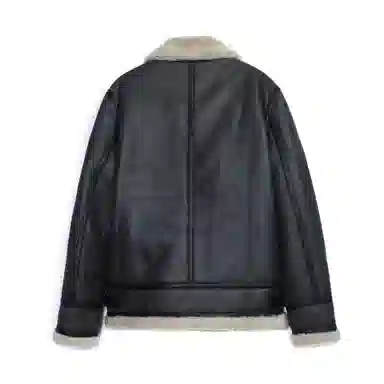 MCS M65 Trench Shearling Leather Jacket
