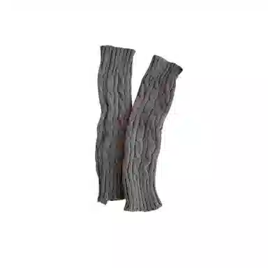 北极绒 日系半指手臂套秋冬季毛线针织触屏学生写字保暖防寒辣妹护腕袖套 聚酯纤维 手套 女款