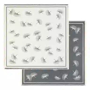 上海故事 秋冬季双面双色洋气旅游外出防寒保暖围脖外搭提花 聚酯纤维 披肩 女款