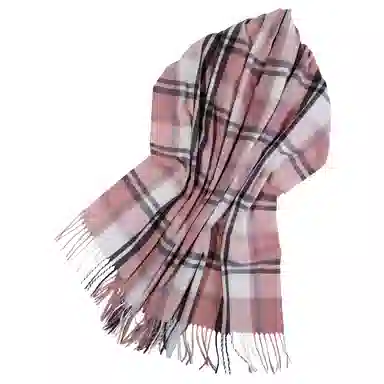 上海故事 时尚美拉德风保暖外出外搭护肩氛围感 聚酯纤维 绒线围巾 女款