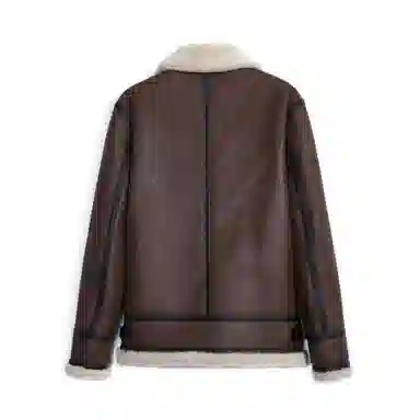 MCS M65 Trench Shearling Leather Jacket