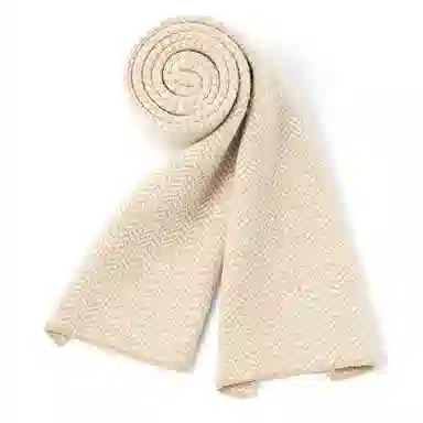 上海故事 秋冬保暖毛线氛围感防寒针织 聚酯纤维 绒线围巾 男女同款情侣款