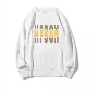 莫代尔 舒适亲肤休闲潮流简约时尚字母印花圆领长袖可外穿打底衣 男女同款