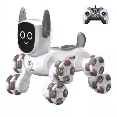星珀乐 八轮特技多功能机械狗 机器狗模型 遥控玩具