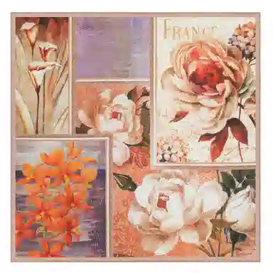 上海故事 百搭春秋时尚装饰喷绘外出 棉 桑蚕丝 绒线围巾 女款