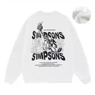 The Simpsons Statue of Liberty Bart Sweatshirt