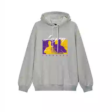 腾讯视频草场地 潮牌学生党好物篮球文化系列连帽跑步运动休闲百搭卫衣 男女同款 父子同台詹姆斯布朗尼篮球文化系列