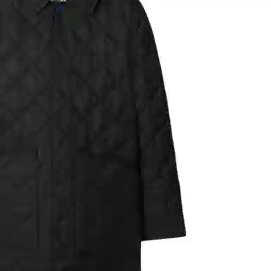 Burberry FW24 Quilted Hoodie Cotton Jacket Black Kids