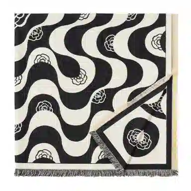 上海故事 秋冬季双面双色洋气旅游外出防寒保暖外搭提花 聚酯纤维 披肩 女款